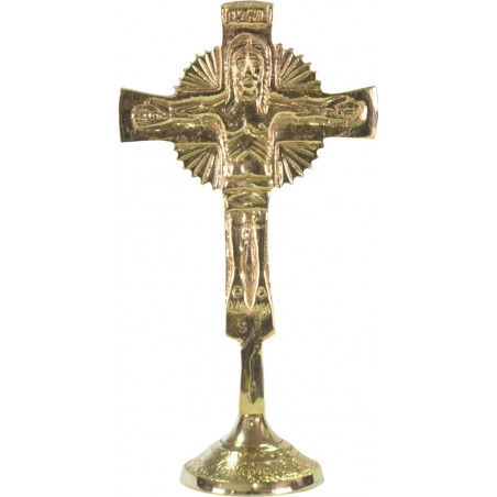 Crocifisso in ottone (21 cm) 