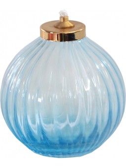 Ampolla per cera liquida (Vetro azzurro  